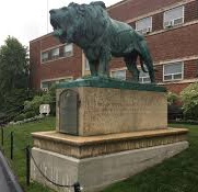 Lion Statue at Columbia Stadium