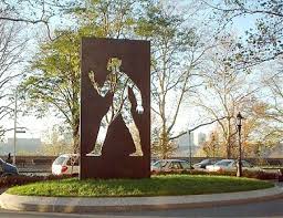 The Invisible Man Sculpture in Riverside Park