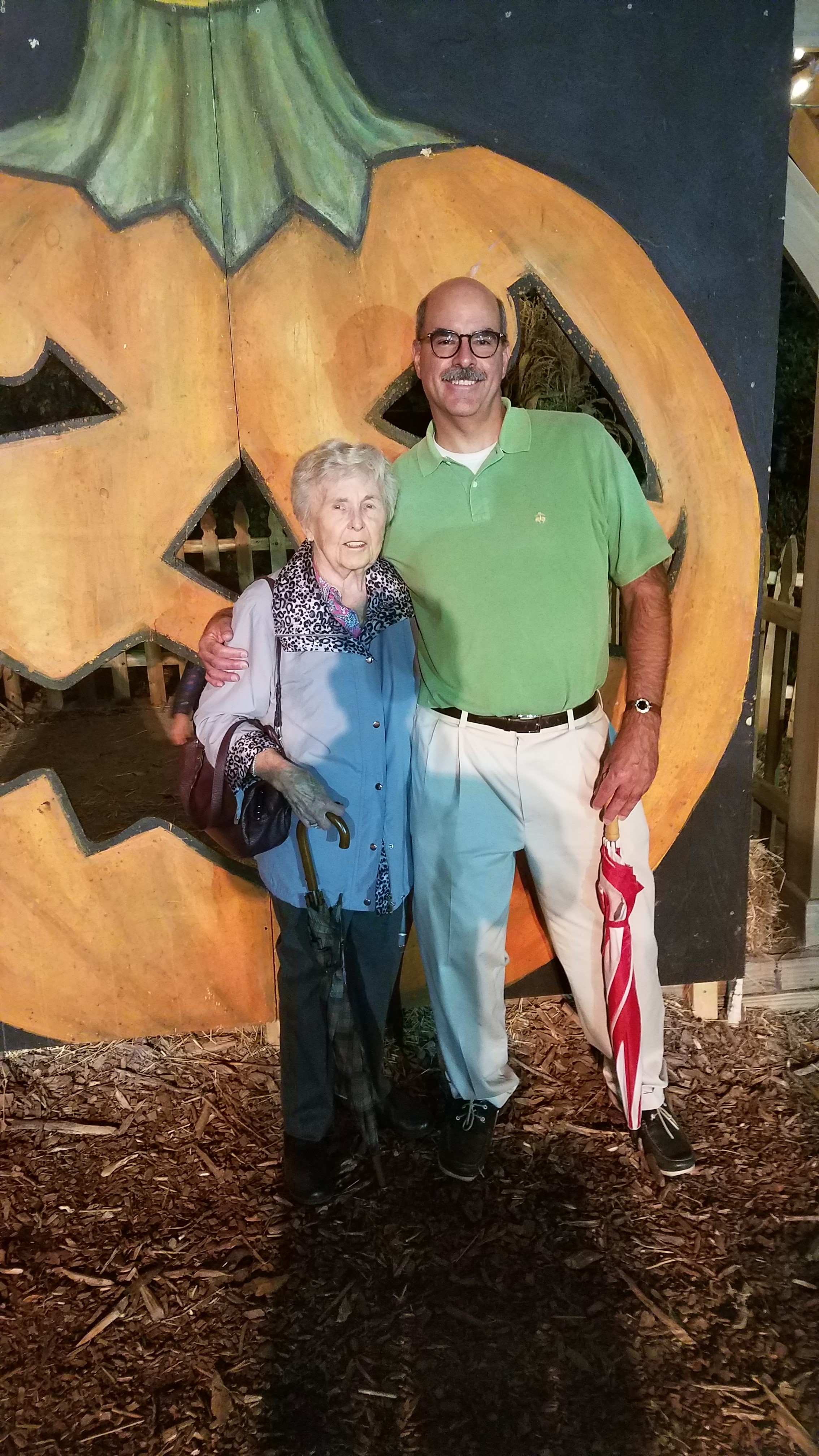 Aunt Dee and I at the Pumpkin Blaze